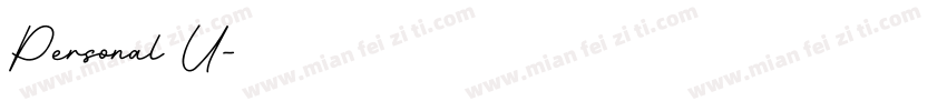 Personal U字体转换